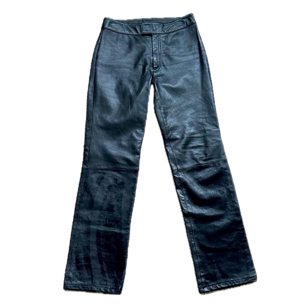 REM GARSON Black Genuine Leather Pants Vintage 90s Soft Luxe | Sz 8